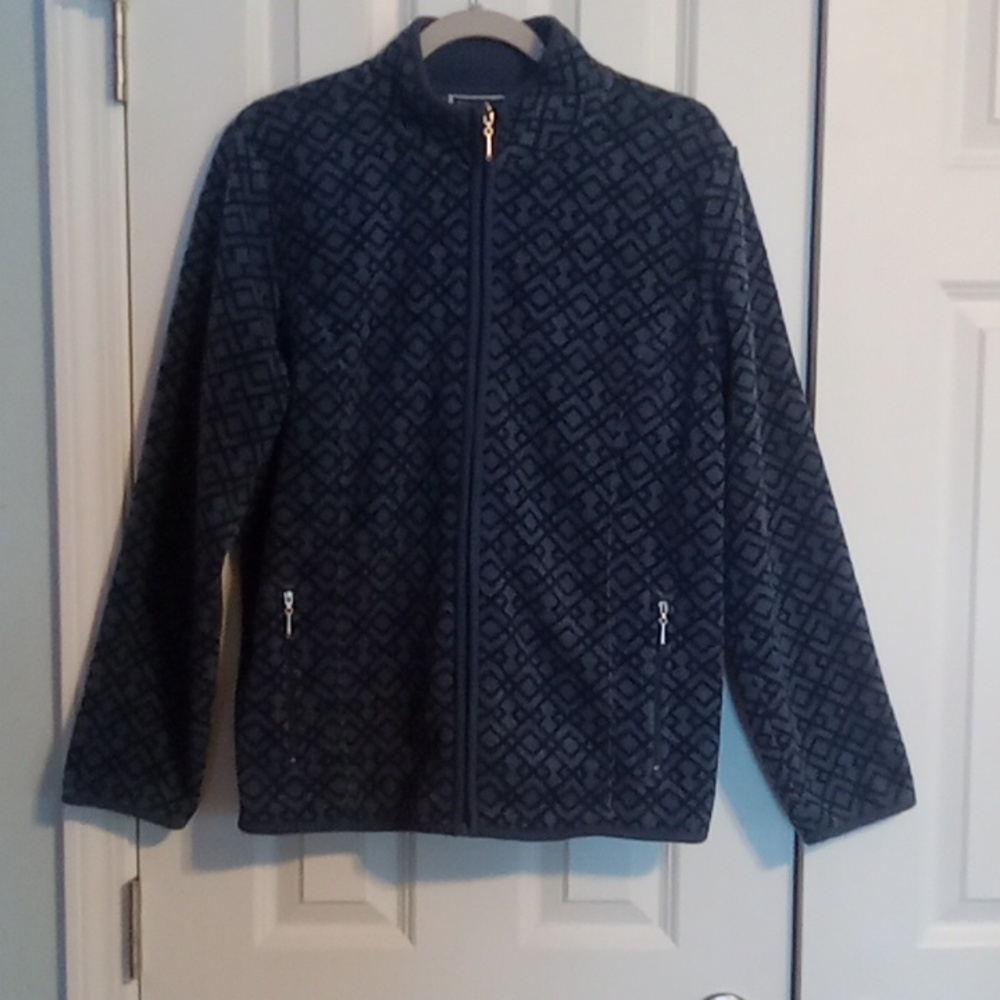 Karen Scott Sport Teddy Jacket - Blue